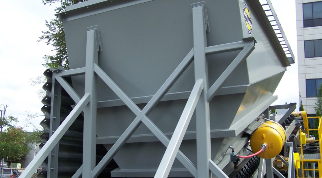 RAP Crusher Trailer Feed Bin